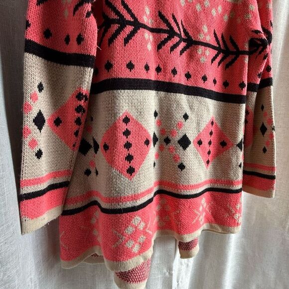 Rock‎ & Roll Cowgirl Women Waterfall Duster Cardigan Size S Boho Hippie Festival - Picture 10 of 14